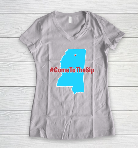 Come To The Sip Women's V-Neck T-Shirt