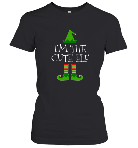 I'm The Cute Elf Matching Family Group Christmas T Shirt Women T-Shirt