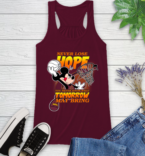 Cleveland Cavaliers NBA Basketball Mickey Disney Never Lose Hope Racerback Tank - Image 3