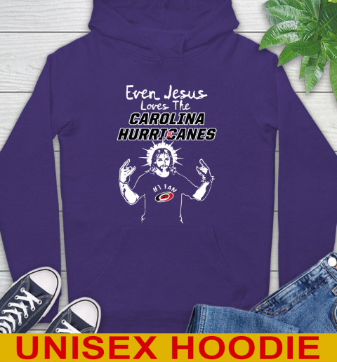 Carolina Hurricanes NHL Hockey Even Jesus Loves The Hurricanes Shirt Hoodie 5