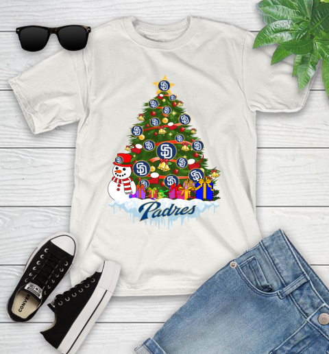 San Diego Padres Merry Christmas MLB Baseball Sports Youth T-Shirt