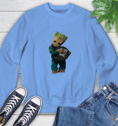 NHL Groot Guardians Of The Galaxy Hockey Sports Columbus Blue Jackets Sweatshirt 11