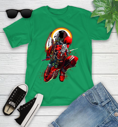 NFL Deadpool Marvel Comics Sports Football Washington Redskins Youth T-Shirt 6
