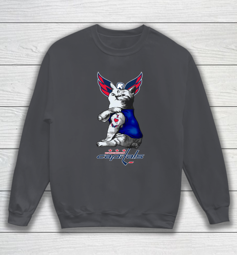 NHL My Cat Loves Washington Capitals Hockey Sweatshirt 4
