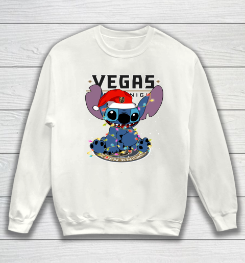 Vegas Golden Knights NHL Hockey noel stitch Christmas Sweatshirt