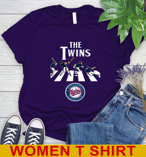 MLB Baseball Minnesota Twins The Beatles Rock Band Shirt Women's T-Shirt 4