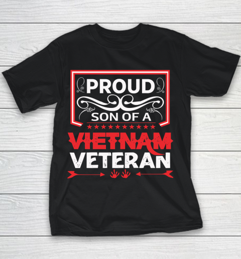 Veteran Shirt Proud son of a Vietnam Veteran Father's Day Youth T-Shirt