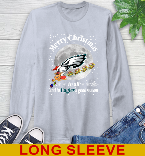 Philadelphia Eagles Merry Christmas To All And To Eagles A Good Season NFL Football Sports Long Sleeve T-Shirt 6