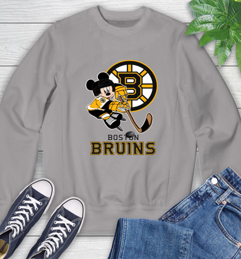 NHL Boston Bruins Mickey Mouse Disney Hockey T Shirt Sweatshirt 5