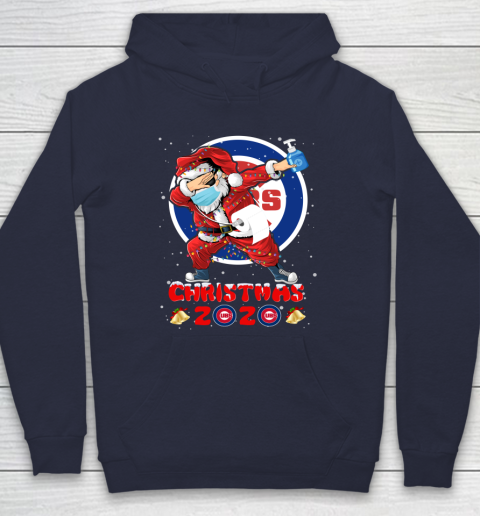 Chicago Cubs Funny Santa Claus Dabbing Christmas 2020 MLB Hoodie 2