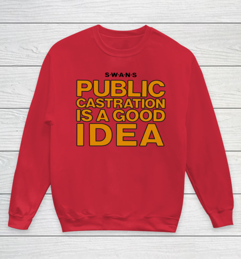 Public Castration Is A Good Idea SWANS Youth Sweatshirt 4