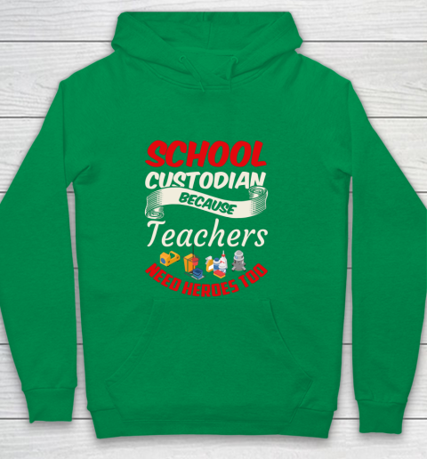 School Custodian Shirt Jokey Funny Saying Custodian Youth Hoodie 4