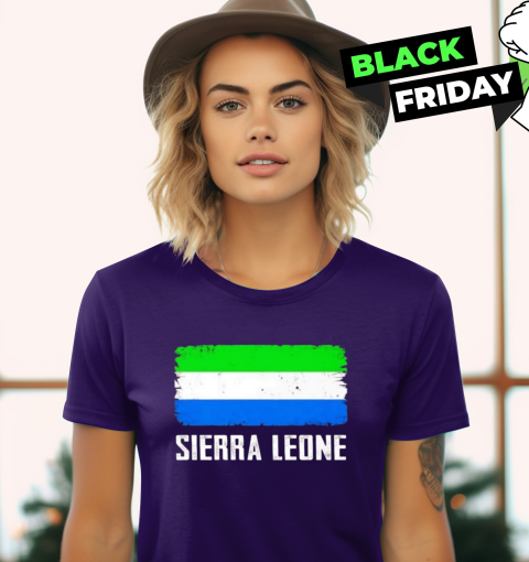 Womens Proud Sierra Leonean Woman Sierra Leone T-Shirt