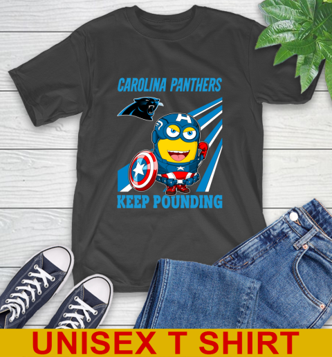 NFL Football Carolina Panthers Captain America Marvel Avengers Minion Shirt T-Shirt