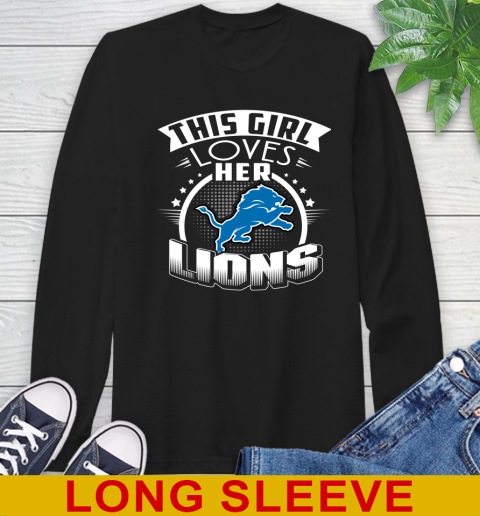 Detroit Lions NFL Football This Girl Loves Her Team 55
