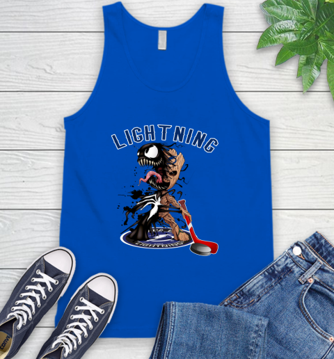 NHL Tampa Bay Lightning Hockey Venom Groot Guardians Of The Galaxy Tank Top 5