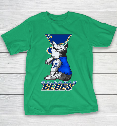 NHL My Cat Loves St.Louis Blues Hockey Youth T-Shirt 3