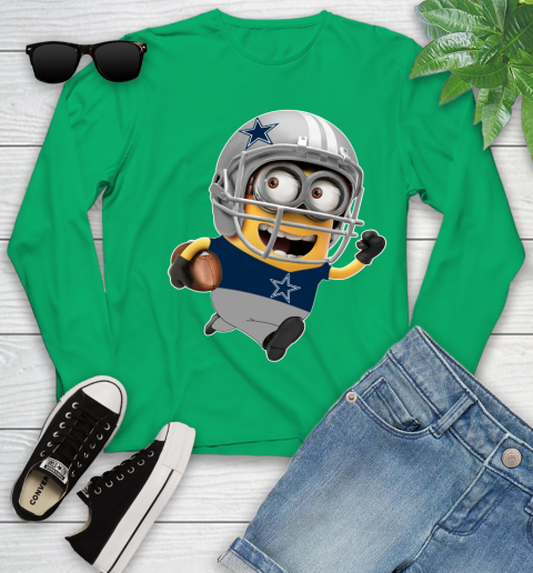NFL Dallas Cowboys Minions Disney Football Sports Youth Long Sleeve 6