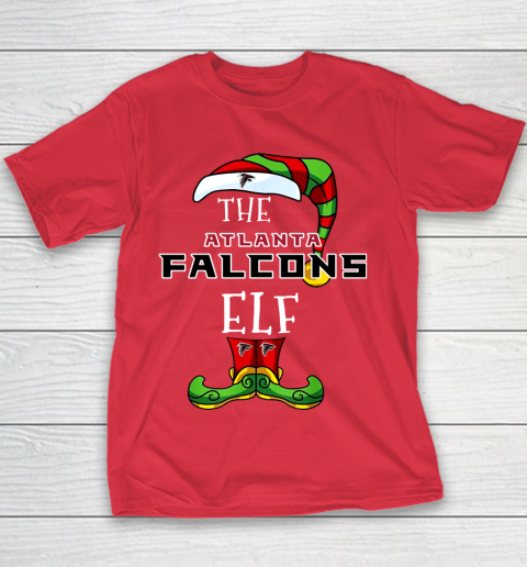 Atlanta Falcons Christmas ELF Funny NFL Youth T-Shirt 7