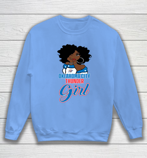 Oklahoma City Thunder Girl NBA Sweatshirt 9