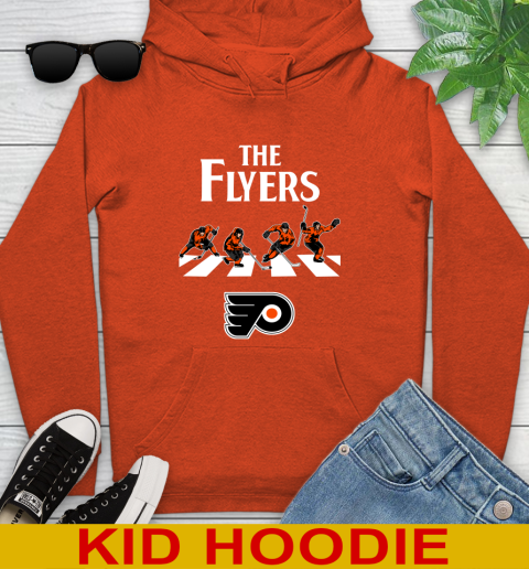 NHL Hockey Philadelphia Flyers The Beatles Rock Band Shirt Youth Hoodie 4