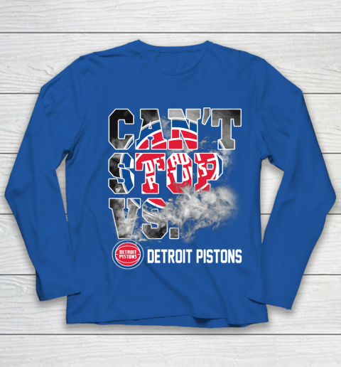 NBA Detroit Pistons Basketball Can't Stop Vs Youth Long Sleeve 7
