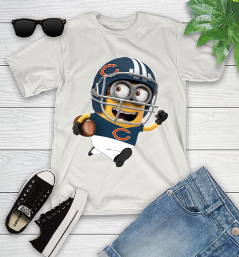 NFL Chicago Bears Minions Disney Football Sports Youth T-Shirt 12