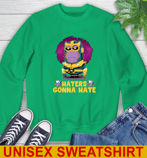 NHL Hockey New York Islanders Haters Gonna Hate Thanos Minion Marvel Shirt Sweatshirt 6