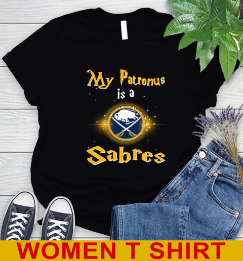 NHL Hockey Harry Potter My Patronus Is A Buffalo Sabres Women's T-Shirt