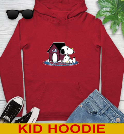 NHL Hockey Colorado Avalanche Snoopy The Peanuts Movie Shirt Youth Hoodie 11