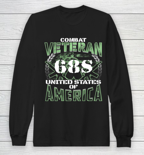 Veteran Shirt 68S MOS United States Combat Veteran Long Sleeve T-Shirt