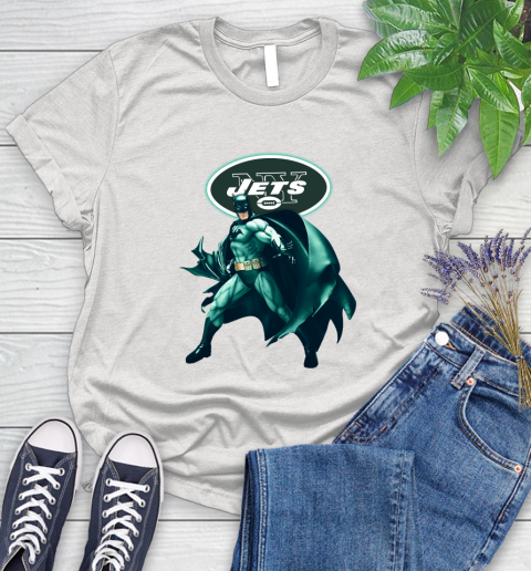 NFL Batman Football Sports New York Jets Women's T-Shirt