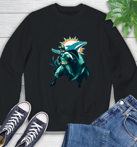 NFL Batman Football Sports Miami Dolphins Sweatshirt 2