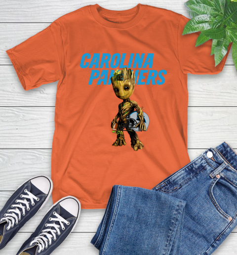 Carolina Panthers NFL Football Groot Marvel Guardians Of The Galaxy T-Shirt 5
