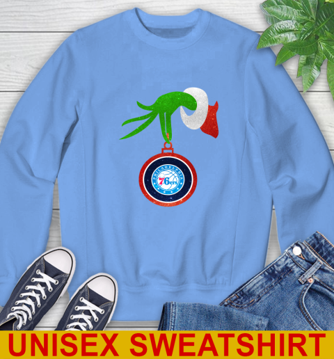 Philadelphia 76ers Grinch Merry Christmas NBA Basketball Sweatshirt 11