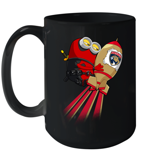 NHL Hockey Florida Panthers Deadpool Minion Marvel Shirt Ceramic Mug 15oz