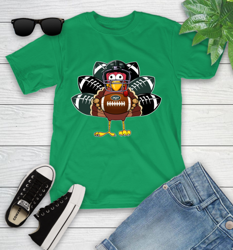 New York Jets Turkey Thanksgiving Day Youth T-Shirt 6