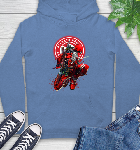 NBA Deadpool Marvel Comics Sports Basketball Atlanta Hawks Hoodie 11