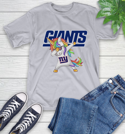 New York Giants NFL Football Funny Unicorn Dabbing Sports T-Shirt 18