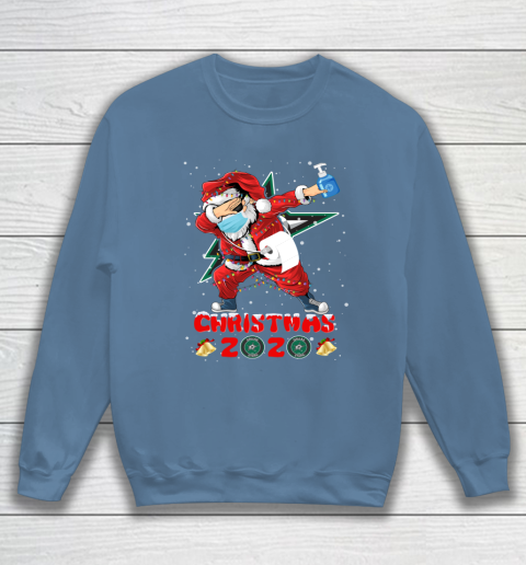 Dallas Stars Funny Santa Claus Dabbing Christmas 2020 NHL Sweatshirt 6