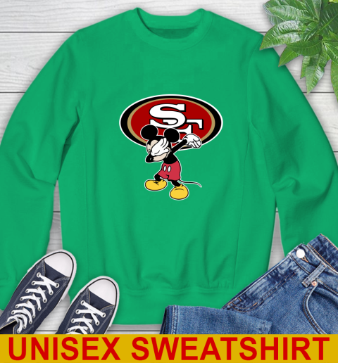 San Francisco 49ers NFL Football Dabbing Mickey Disney Sports Sweatshirt 6