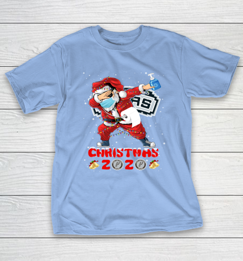 San Antonio Spurs Funny Santa Claus Dabbing Christmas 2020 NBA T-Shirt 10