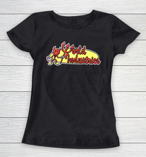 World Industries Devil Satan Hook Ups Skate Hookups Hook Ups Vintage 90's  Women's T-Shirt