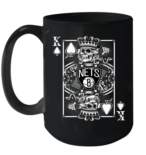 Brooklyn Nets NBA Basketball The King Of Spades Death Cards Shirt Ceramic Mug 15oz