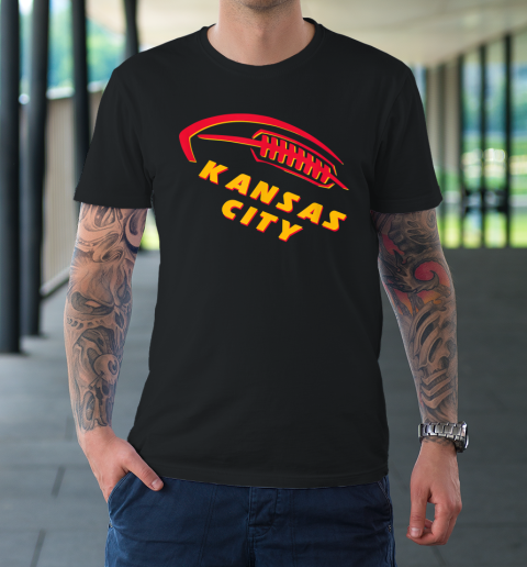 Game Day Kansas City Football 3 Retro Bookbag Tailgating T-Shirt