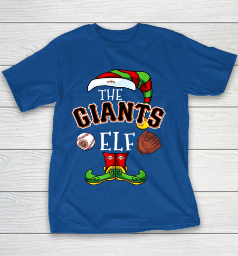 San Francisco Giants Christmas ELF Funny MLB Youth T-Shirt 6