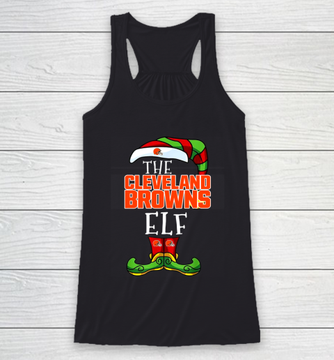 Cleveland Browns Christmas ELF Funny NFL Racerback Tank