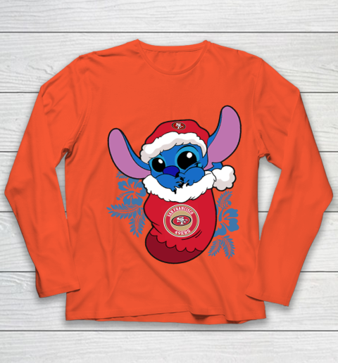 San Francisco 49ers Christmas Stitch In The Sock Funny Disney NFL Youth Long Sleeve 4