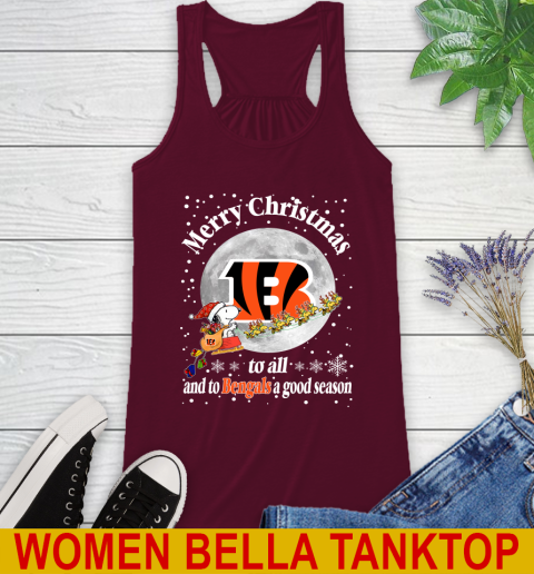 Cincinnati Bengals Merry Christmas To All And To Bengals A Good Season NFL Football Sports Racerback Tank 2