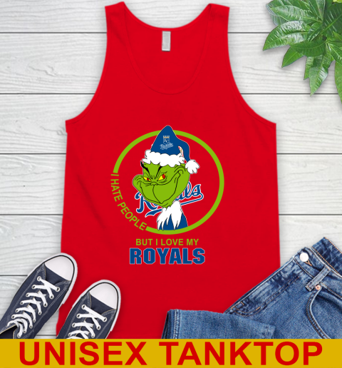 Kansas City Royals MLB Christmas Grinch I Hate People But I Love My Favorite Baseball Team Tank Top 6